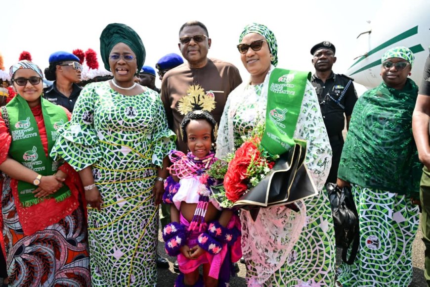 Gov Otu Hosts Wife of Vice President, Hajiya Shettima As Renewed Hope Initiative Expands Reach
