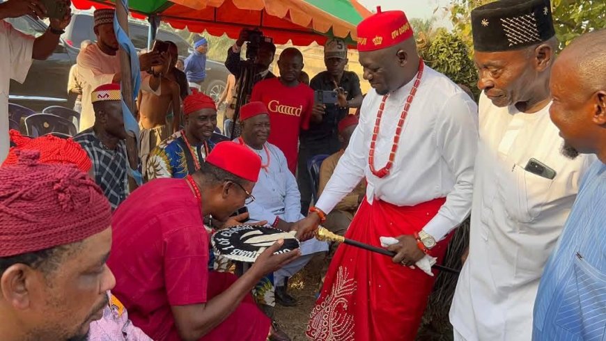 RT HON. HILARY EKPANG BISONG'S CHIEFTAINCY TITLE OF OTU-OCHUAB 1 OF EKPASHI KINGDOM IN PICTURES