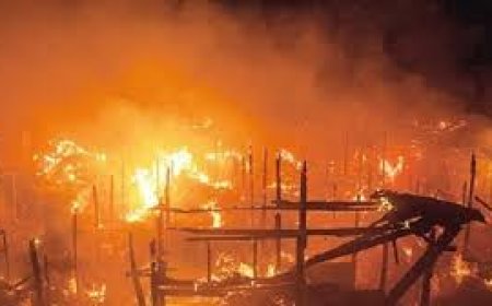 Breaking: Fire Guts Popular Market in Cross River