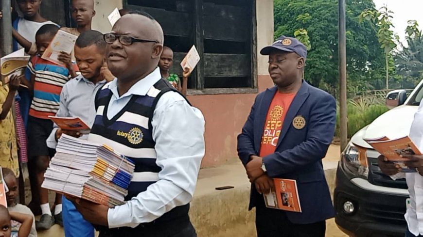 Rotary Club of Hill-top Donates Educational Materials to St. Peter Primary School Oban