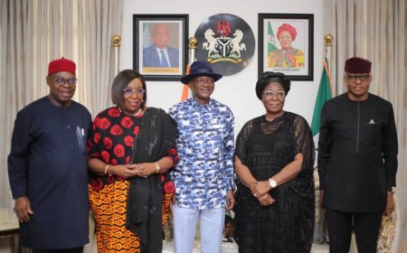 Odey, Other Deputy Governors Visit Akwa Ibom Deputy Governor Over Daughter's Death.