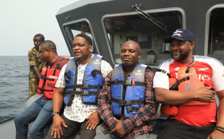 Bakassi Deep Seaport: Surveyor General, Special Advisers Monitor Ongoing Hydrographic, Geophysical And Geotechnical Survey