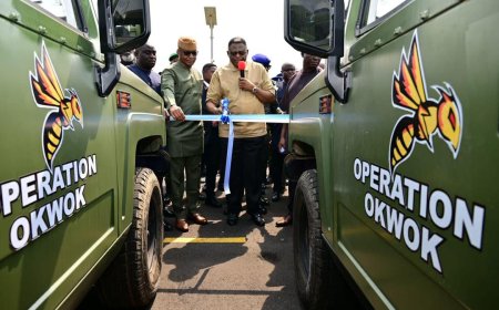 C’River Gov't Inaugurates  New Security Outfits, Distributes 30 Vehicles