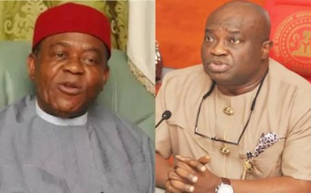 Fmr Govs Ikpeazu, Orji Trade Words over state of Abia