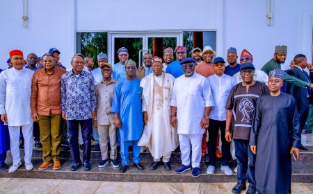 JUST IN: Otu, Other APC Governors Storm Asaba For Obrevwori Reception as Delta APC Surrender Party Leadership to Oborevwori