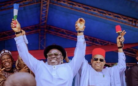 Delta State: Three Collapsed As Shettima Hands Over APC Structures Gov Governor Sheriff Oborevweri