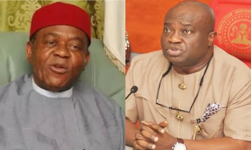 Fmr Govs Ikpeazu, Orji Trade Words over state of Abia