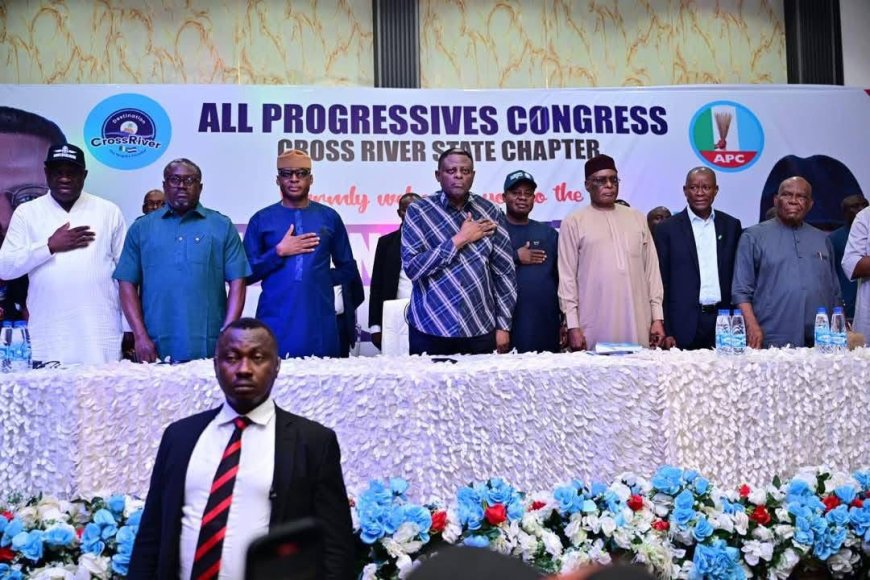 BREAKING: 2027: Cross River APC Caucus Endorses Tinubu, Otu For 2nd Term