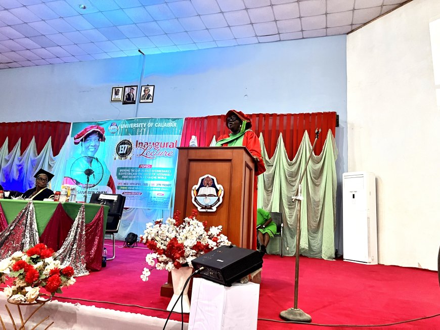 UNICAL’s 137th Inaugural Lecture: Prof. Ohen Advocates Market Reforms for Sustainable Food Systems