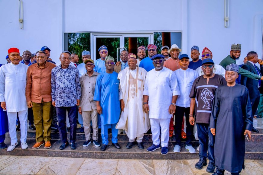 JUST IN: Otu, Other APC Governors Storm Asaba For Obrevwori Reception as Delta APC Surrender Party Leadership to Oborevwori