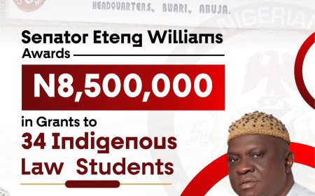 Senator Eteng Williams Empowers 34 Law Graduates with N8.5m Grants