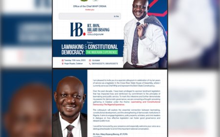 Hon. Hilary Bissong Holds First Colloquium To Mark 10yrs As Legislator