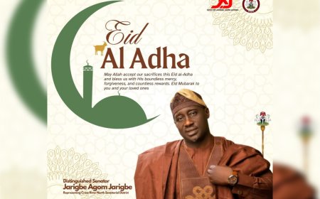 Eid Al-Adha: Senator Jarigbe Felicitates With Muslims in Cross River North
