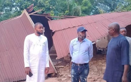 OGOJA COUNCIL CHAIRMAN APPEALS FOR URGENT INTERVENTION OVER WINDSTORM IN IGODOR COMMUNITY