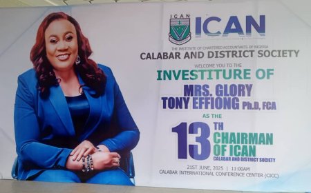 ICAN Calabar District Society Inaugurates Glory Effiong As 13th Chairman