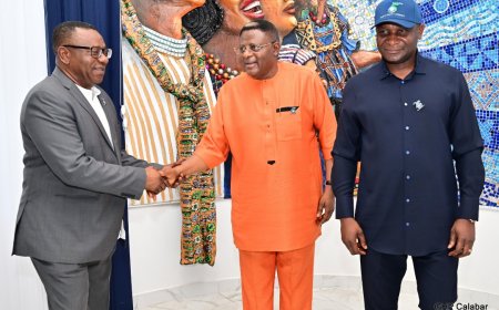 PHOTO STORY: MD NDDC, C’River Rep Visit Gov Otu, Strengthens Partnership