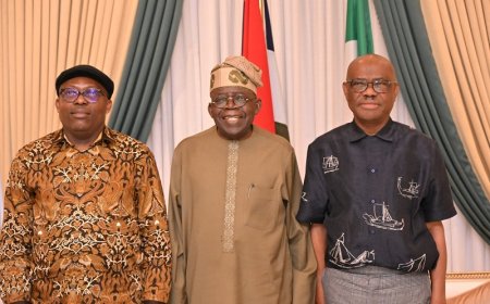 President Tinubu Holds Reconciliation Meeting with Wike, Fubara, Rivers Lawmakers