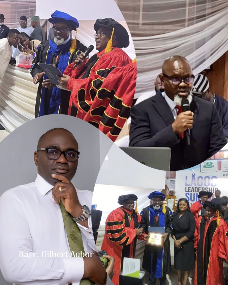 Gov Otu’s Chief of Staff, Ironbar, Celebrated by Asset Recovery Adviser on Honorary Doctorate Award