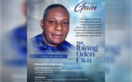 CRS: Yakurr Nation Extolls Virtues of Late Prof. Ibiang Oden Ewa