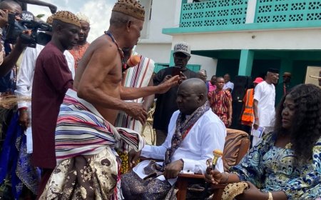 C'River Env. Comm Installed Obol Okammke 1 of Ugep by the Yakurr Nation