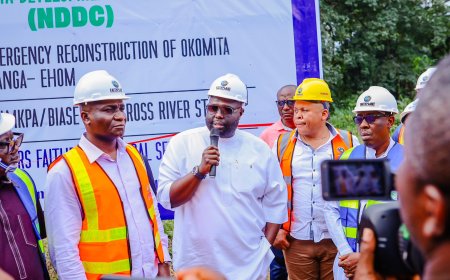 Senate Committee on NDDC Embarks On Oversight  Of 32klm Road Reconstruction Works In Akpabuyo, Akamkpa, Biase LGAs