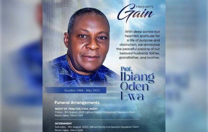 CRS: Yakurr Nation Extolls Virtues of Late Prof. Ibiang Oden Ewa