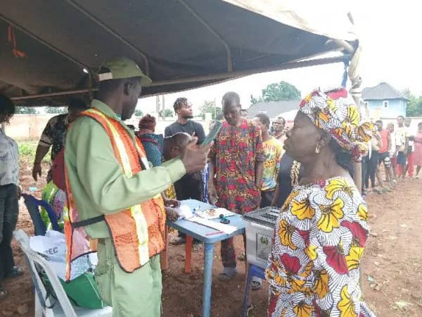 EDO BY-ELECTION:  PDP Agent Beaten By Voters For Refusing To Release Their PVCs .