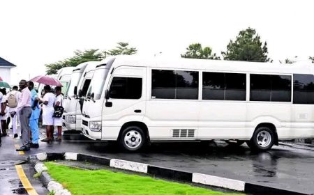 Governor Otu Gifts Nursing Colleges 3 Brand New Buses to Boost Healthcare