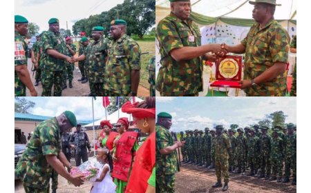 Army Chief,Oluyede, Visit Ogoja Barracks, Commend Troops Efforts In Maintaining Peace