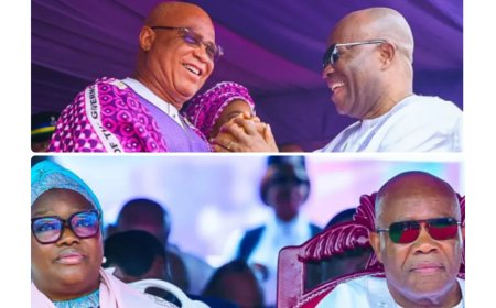 Akpabio, Wife Join Gov Eno at Memorial Service for Late First Lady of Akwa Ibom