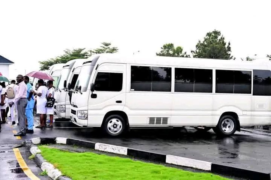 Governor Otu Gifts Nursing Colleges 3 Brand New Buses to Boost Healthcare