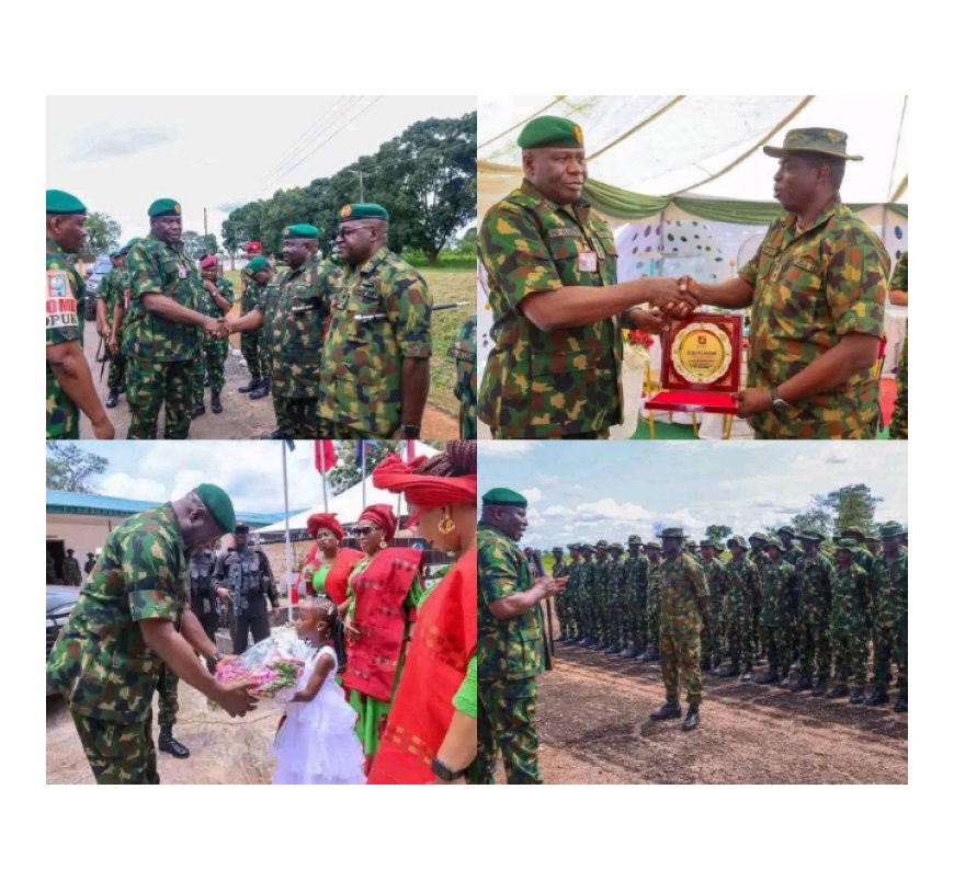 Army Chief,Oluyede, Visit Ogoja Barracks, Commend Troops Efforts In Maintaining Peace