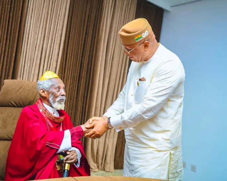 Akwa Ibom; Gov Eno  Honours 100-yr-old General Overseer of Mount Zion Lighthouse Church
