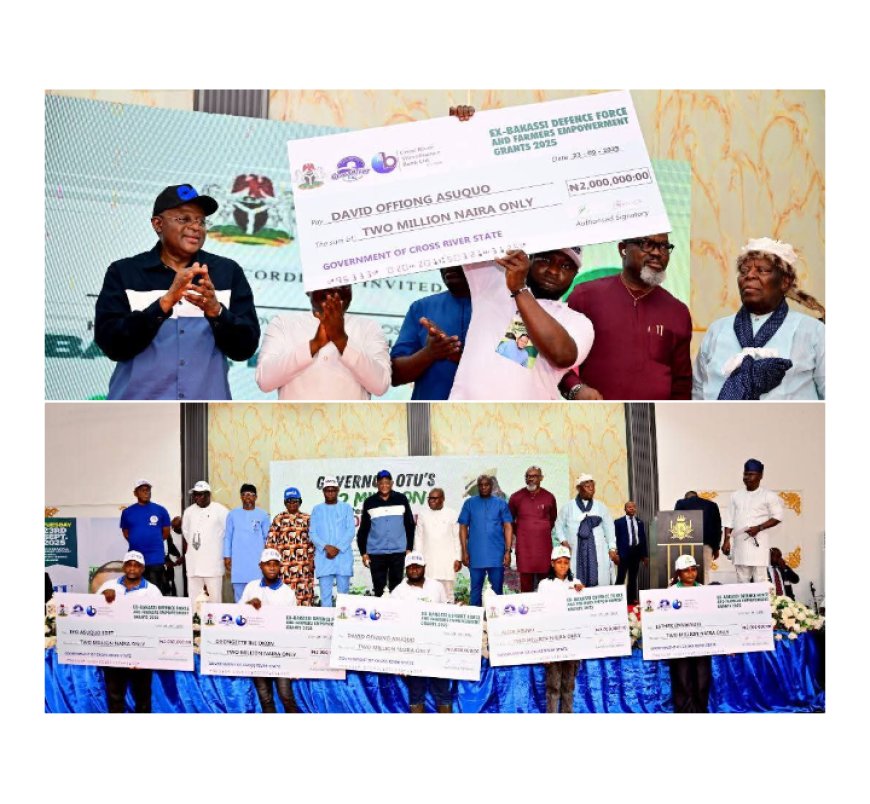 Cross River State Government Empowers 400 Citizens with ₦800 Million Grants