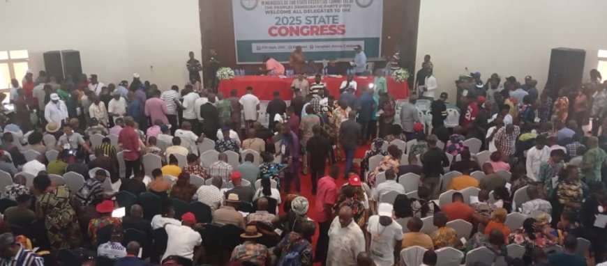 PICTORIALS from The Cross River 2025 State PDP Congress held in Calabar At Venetian Arena, Calabar.
