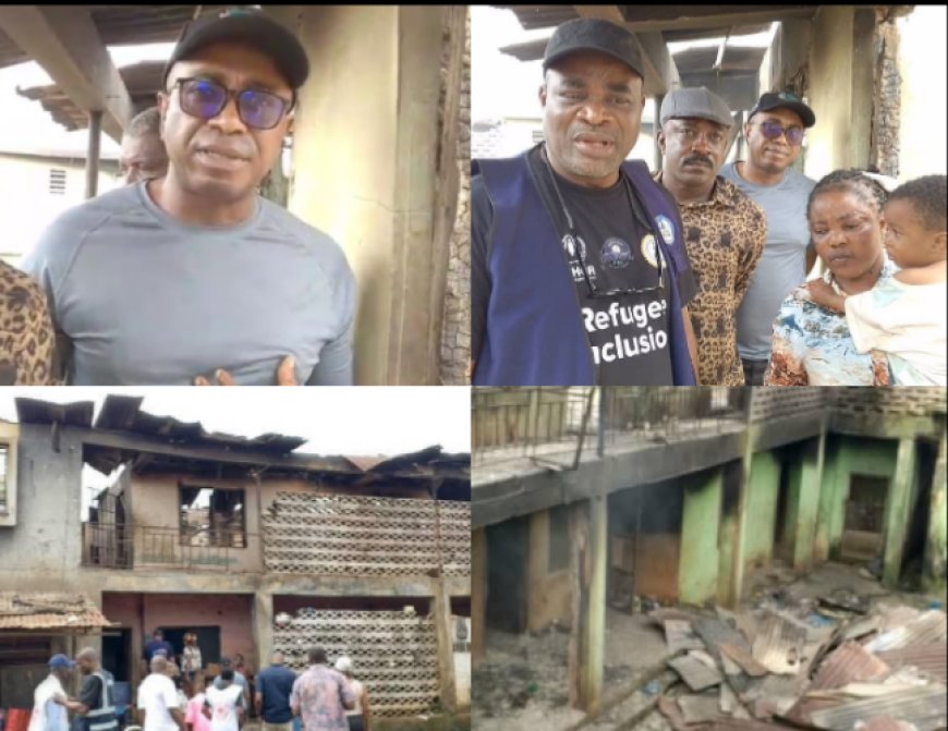 Cross River Lawmaker Samuel Neji Abang Vows Support for Ikom Fire Victims After Devastating Fire Outbrake