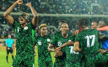 Super Eagles Soar Past Lesotho 2-1, Keeping World Cup Hopes Alive