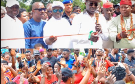 Obudu Agog as Senator Jarigbe Commissions Roads, Inspects Ongoing Projects