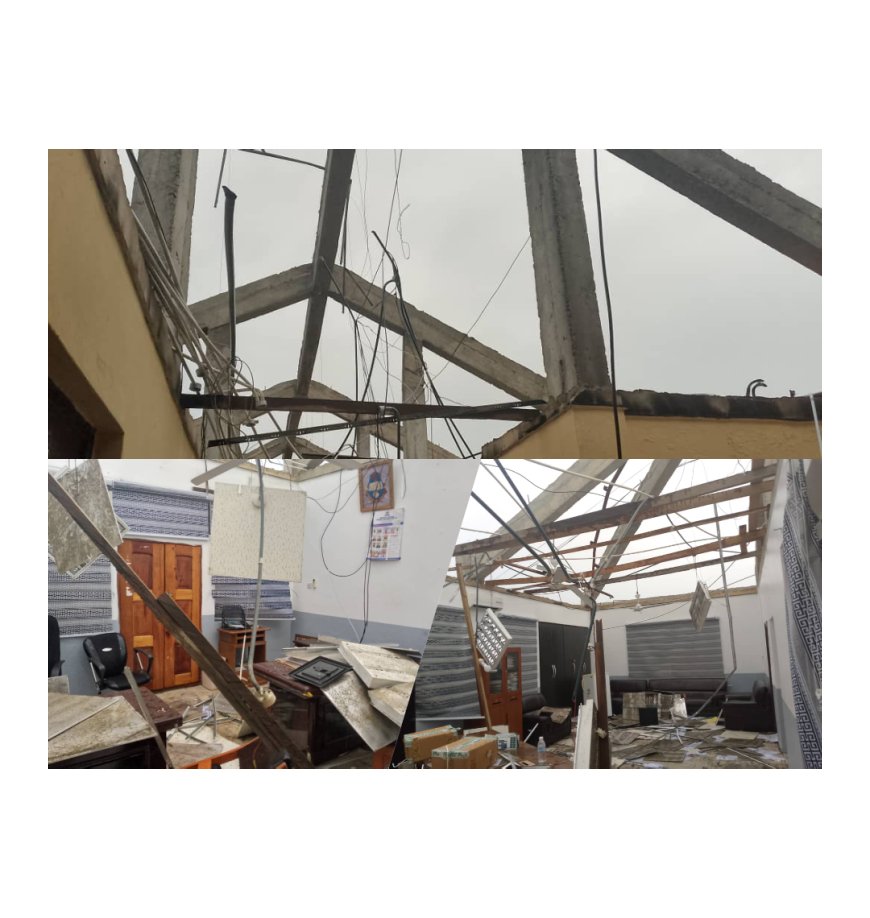 Windstorm Wrecks Roof of UNICAL Admin Block