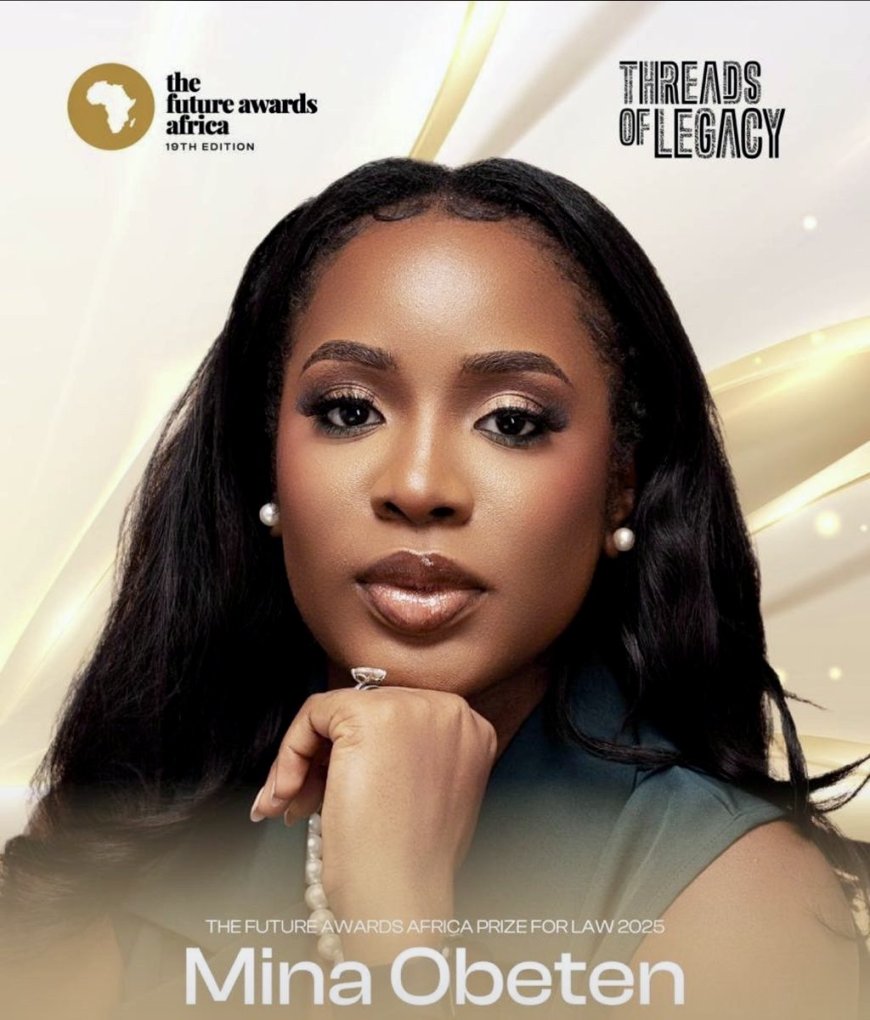 Founder of E-Lawyer Nigeria, Mina Obeten, Nominated for The Future Awards Africa
