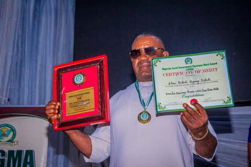 LOGMA 2025: Biase Chairman Emerge Most Outstanding LG Chairman (PROJECT) in C'River State