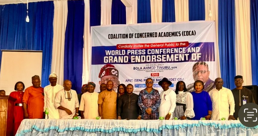 Cross River Academics Back President Tinubu, Governor Otu for Second Term