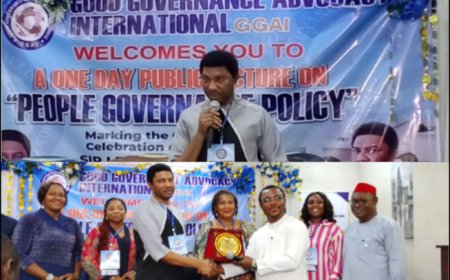 GGAI Calls on Nigerians to Embrace People Centered Governance, Honours Otu as Ambassador of Good Governance
