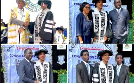 Jarigbe Lauds Wife for Bagging Doctorate Degree