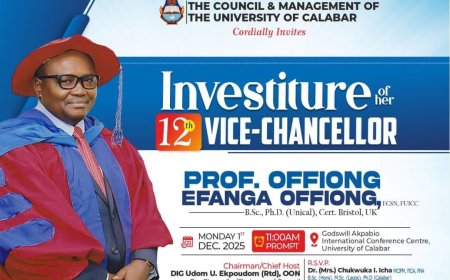 UNICAL SET FOR INVESTITURE OF 12TH VICE-CHANCELLOR