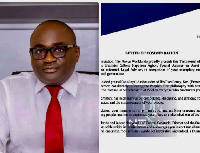 Nexus Worldwide Honours Gov Otu’s Aide, Agbor, for Exemplary Service, Leadership