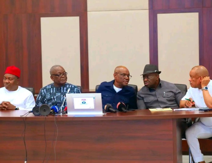 POLITICS: Wike-led PDP Faction Expels Govs Makinde, Bala Mohammed, Dauda Lawal, Bode George, Others