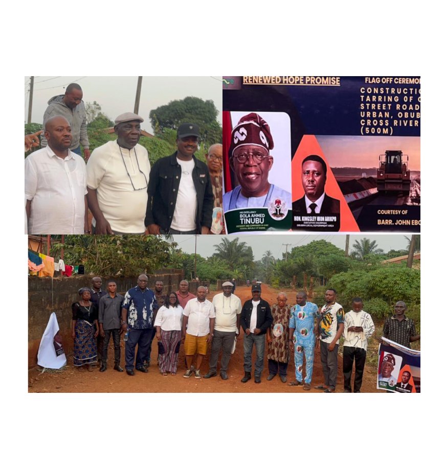 Barr. John Ebokpo Flags Off Rural Road Project to Boost Farming, Local Economy in Obubra