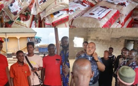 OBUBRA: Ebokpo Donates 200 Bags of Rice To Victims of Ochon, Alesi Communal Clash