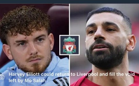 Harvey Elliott Set to Replace Mo Salah at Liverpool as Aston Villa Hunt Replacement